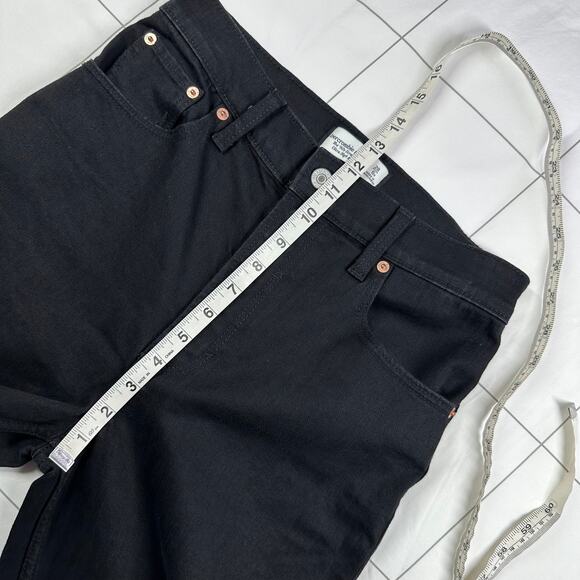 Abercrombie & Fitch Jeans Womens 28 Black 90s Straight Ultra High Rise Solid - Picture 9 of 12
